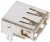 87520-0010ALF, USB CONN, 2.0 TYPE A, R/A RCPT, 4POS, TH 87520-0010ALF, USB CONN, 2.0 TYPE A, R/A RCPT, 4POS, TH