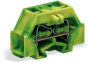 4-wire terminal, spring-clamp connection, 0.08-1.5 mm², 1 pole, 18 A, 6 kV, yellow/green, 260-337 4-wire terminal, spring-clamp connection, 0.08-1.5 mm², 1 pole, 18 A, 6 kV, yellow/green, 260-337