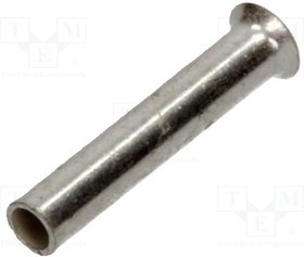 TUL-NI-00508/E, Наконечник: втулка; неизолированный; медь; 0,5мм2; 8мм; луженые