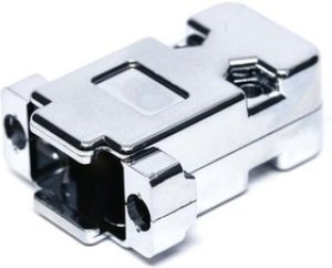 300X10109X, D-Sub Backshells 9P PLASTIC HOOD W/ STRAIGHT CABLE EXIT