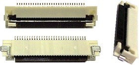 52892-1633, Easy-On 0.5mm Pitch 16 Way Right Angle FPC Connector, ZIF Bottom Contact