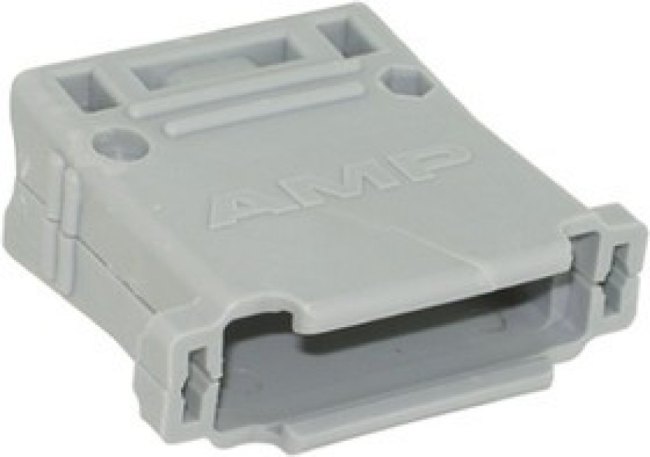 5745134-1, Amplimite HD-20 Series Thermoplastic Right Angle, Straight D Sub Backshell, 25 Way 5745134-1, Amplimite HD-20 Series Thermoplastic Right Angle, Straight D Sub Backshell, 25 Way