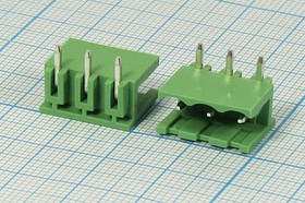 Клеммник наборный, контакты 3P5, плат угловой, 2EDGR-5,08-03P14-
