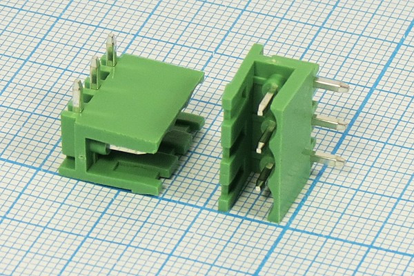 Клеммник наборный, контакты 3P5, плат угловой, 2EDGR-5,08-03P14-