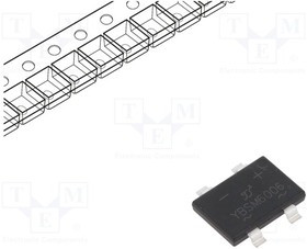 YBSM6006-YAN, Однофазный выпрямительный мост, Urmax 600В, If 6А, Ifsm 150А