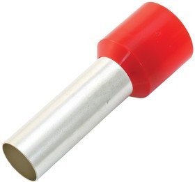 E35-25-RED, Наконечник на провод, Один Провод, 2 AWG, 35 мм², 25 мм, Красный, Серия E