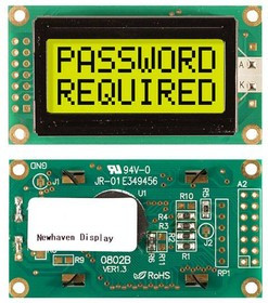 NHD-0208BZ-FL-YBW, LCD Character Display Modules & Accessories STN- Y/G Transfl 58.0 x 32.0 NHD-0208BZ-FL-YBW, LCD Character Display Modules & Accessories STN- Y/G Transfl 58.0 x 32.0