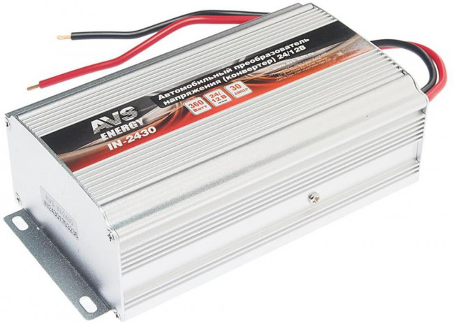 43898, Преобразователь напряжения 24 - 12 В 30 А AVS IN-2430