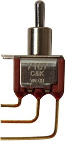 7107MD9AV2BE, Toggle Switches ON-OFF-MOM SPDT RAPC