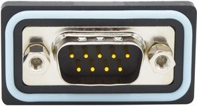 SDF-V09-113L051, Разъем D Sub, IP67, Standard, Штекер, NANOOK Series, 9 контакт(-ов), DE, Пайка