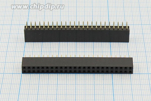 Разъем PBD-2x24 розетка, шаг P2.54, контакты 48P, монтаж на плату