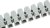 0 342 31, Non-Fused Terminal Block, 12-Way, 25A, 6 mm² Wire, Screw Down Termination