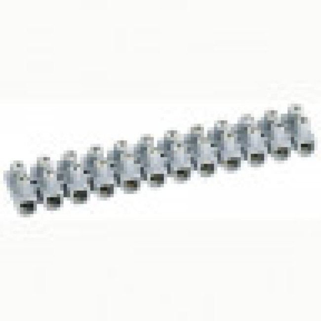 0 342 31, Non-Fused Terminal Block, 12-Way, 25A, 6 mm² Wire, Screw Down Termination