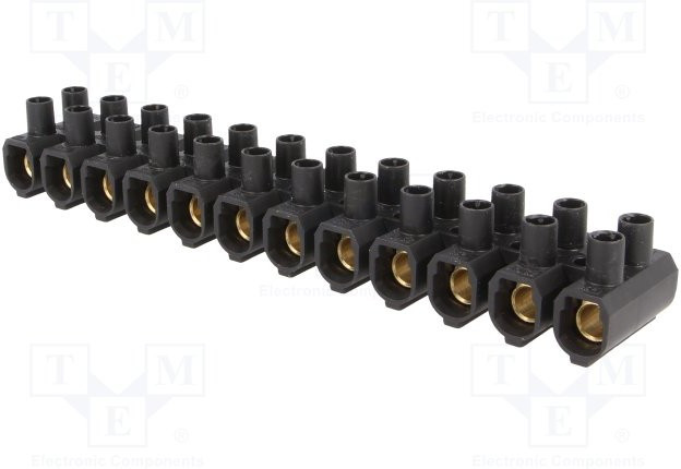 89150007, Клеммник, зажим под винт, 35мм2, 750В, Кол-во полюс: 12, клеммы: 24мм