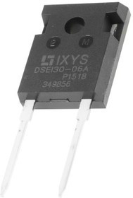DSEI30-06A, Силовой диод быстрого действия, 600 В, 37 А, Одиночный, 1.6 В, 35 нс, 300 А,Диод