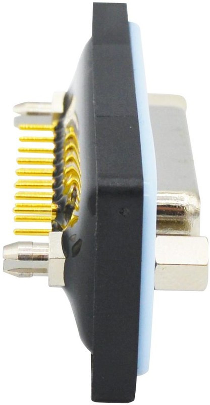 SDF-V15-213L051, SDF 15 Way Vertical PCB D-sub Connector Socket, 2.74mm Pitch, with 4-40 Boardlocks SDF-V15-213L051, SDF 15 Way Vertical PCB D-sub Connector Socket, 2.74mm Pitch, with 4-40 Boardlocks