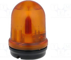 82830055, Сигнализатор световой, мигающий световой сигнал, желтый, 24ВDC