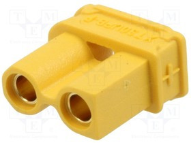 XT30UPB-F, Гнездо питания DC XT30 "мама" плату THT Цвет желтый