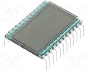 DE123-RS-20/7.5, Дисплей LCD, 7-сегментный (цифровой), STN Positive, Знак 8,89мм
