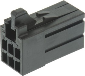 1-1318119-3, Dynamic 2000 Female Connector Housing, 2.5mm Pitch, 6 Way, 2 Row 1-1318119-3, Dynamic 2000 Female Connector Housing, 2.5mm Pitch, 6 Way, 2 Row