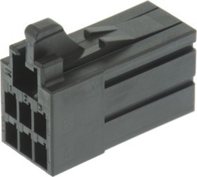 1-1318119-3, Dynamic 2000 Female Connector Housing, 2.5mm Pitch, 6 Way, 2 Row 1-1318119-3, Dynamic 2000 Female Connector Housing, 2.5mm Pitch, 6 Way, 2 Row