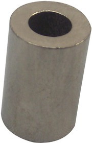 1457B, Spacer, Round, Brass, 6.35 mm x 9.525 mm