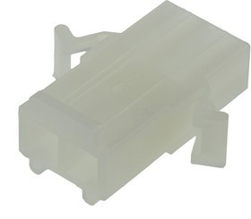 19-09-2028, STANDARD .093" Male Connector Housing, 6.7mm Pitch, 2 Way, 1 Row
