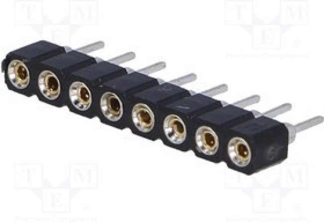 DS1002-01-1*8V13, Гнездо, IDC, "мама", PIN 8, прямой,цанговые контакты, 2,54мм, THT DS1002-01-1*8V13, Гнездо, IDC, "мама", PIN 8, прямой,цанговые контакты, 2,54мм, THT
