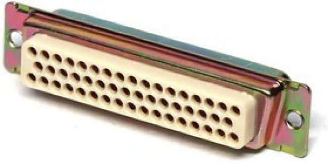 DCMAM37S, D-Sub Standard Connectors DSUB 37 F CRIMP G50 ZINC