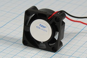 Вентилятор 25x25x10, напряжение 5В, ток 0,16А, выводы 2L, подшипник скольжения, RQD2510MS