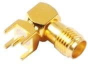 SMARA CONNECTOR, RF Connectors / Coaxial Connectors SMA Coaxial Right angled