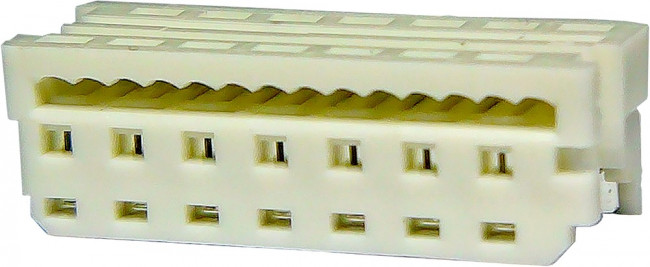 MP008694, CONNECTOR HOUSING, RCPT, 14POS, 1.27MM