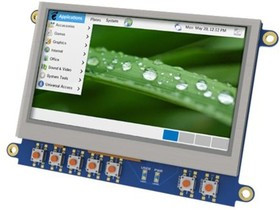 4DCAPE-43T, 4DCAPE-43T TFT LCD Colour Display / Touch Screen, 4.3in, 480 x 272pixels