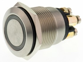 MPI002/TERM/D1, Pushbutton Switch, Vandal Proof Momentary Function 50 mA 24 VDC 1NO IP66