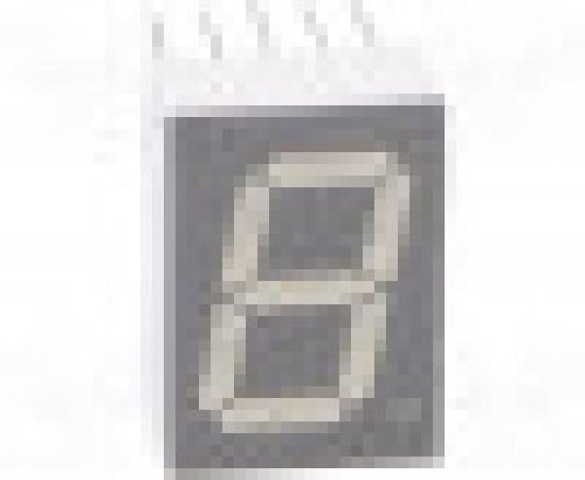 KW1-521COA, Дисплей: LED, 7-сегментный, 13,2мм, 0,52", II.зн: 1, красный, катод