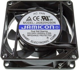 JA0825H2S0N-T (JA0825H2S010N- T-R)(клемма)220V (80х80х25) S(втулка) CFM13,93/dBA16,6 Jamicon вентилятор
