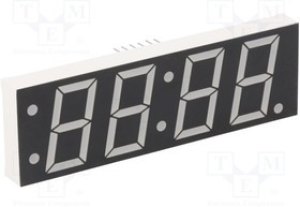 KW4-8828AGB, Дисплей: LED, 7-сегментный, 24мм, 0,94", II.зн: 4, желто-зеленый KW4-8828AGB, Дисплей: LED, 7-сегментный, 24мм, 0,94", II.зн: 4, желто-зеленый