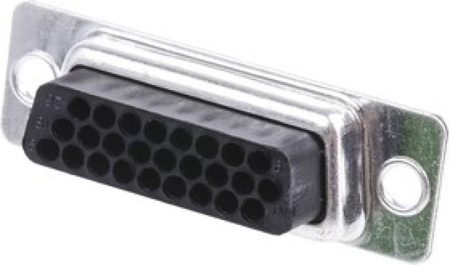 26 Way Cable Mount D-sub Connector Socket, 2.29mm Pitch
