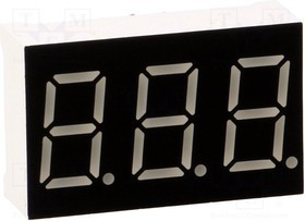 LTD036AUE-101C, Дисплей: LED, 7-сегментный, 9,14мм, 0,36", II.зн: 3, красный, 6,5мкд LTD036AUE-101C, Дисплей: LED, 7-сегментный, 9,14мм, 0,36", II.зн: 3, красный, 6,5мкд