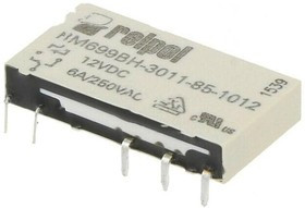 RM699H-P-12, Реле электромагнитное, SPDT, Uобмотки 12ВDC, 6A/250ВAC, 6A/24ВDC