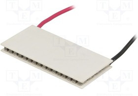 PM-40X40-32, Модуль элемент Пельтье, 7,6В, 8А, 40x20x3,9мм, 32Вт, Мат-л Al2O3 PM-40X40-32, Модуль элемент Пельтье, 7,6В, 8А, 40x20x3,9мм, 32Вт, Мат-л Al2O3