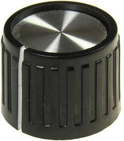 41010-4, D18.8мм, отв. 6мм, Ручка пластмассовая (метал. вставка)