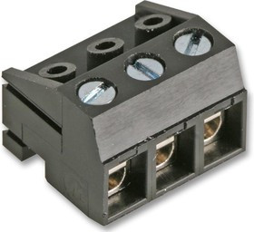 CTBA1301/3A, Pluggable Terminal Block, Right Angle, 5mm Pitch, 3 Poles