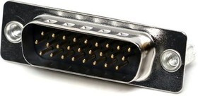 K86X-AD-26P-BR, D-Sub High Density Connectors .169 26P PLUG V PCB W/BOARD LOCKS