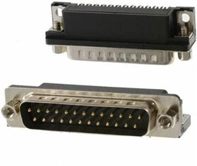 182-025-113R531, D-Sub Standard Connectors 25P MALE RIGHT ANGLE .318" FOOTPRINT