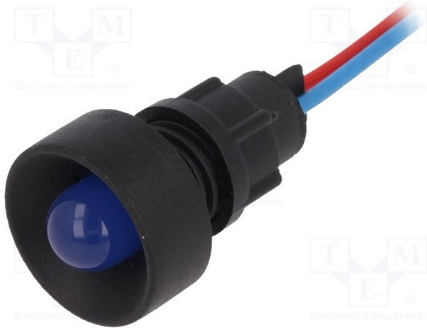 LKS12-24-B, Индикат.лампа: LED, вогнутый, 12-24ВDC, 12-24ВAC, Отв: d13мм, IP20 LKS12-24-B, Индикат.лампа: LED, вогнутый, 12-24ВDC, 12-24ВAC, Отв: d13мм, IP20