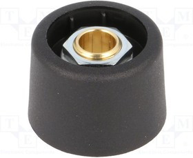 A3123069, Control knob without recess Black ø23mm