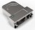 1-2308341-1, Die Cast Zinc D Sub Backshell, 15, 26 Way 1-2308341-1, Die Cast Zinc D Sub Backshell, 15, 26 Way