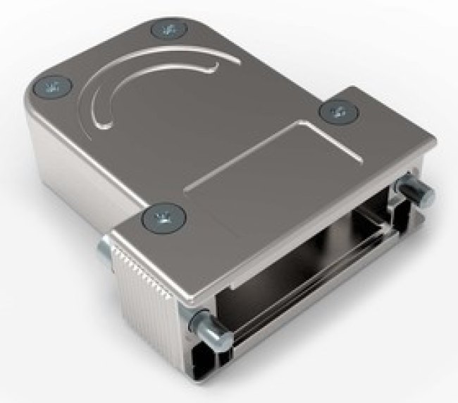 1-2308341-1, Die Cast Zinc D Sub Backshell, 15, 26 Way 1-2308341-1, Die Cast Zinc D Sub Backshell, 15, 26 Way