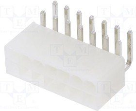 N42GK-14, Гнездо, провод-плата, "папа", N42G, 4,2мм, PIN: 14, THT, 600В, 9А N42GK-14, Гнездо, провод-плата, "папа", N42G, 4,2мм, PIN: 14, THT, 600В, 9А